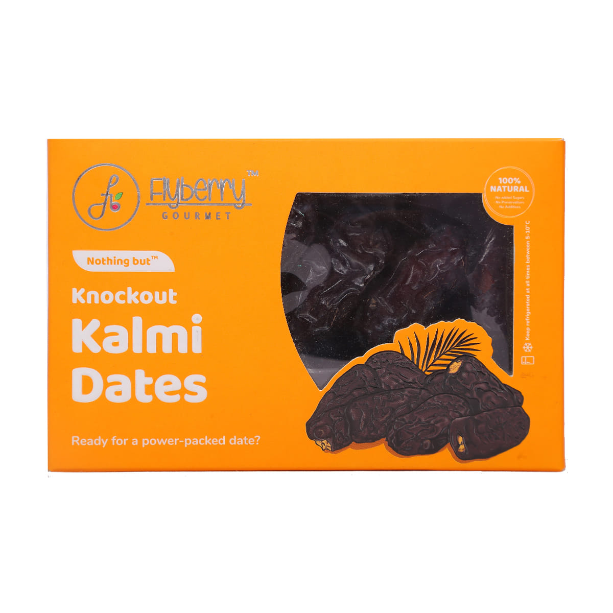 Flyberry Gourmet Kalmi Dates (Khajoor/Khajur) | 100% Natural | Rich in Calcium, Iron and Potassium | Instant Energy