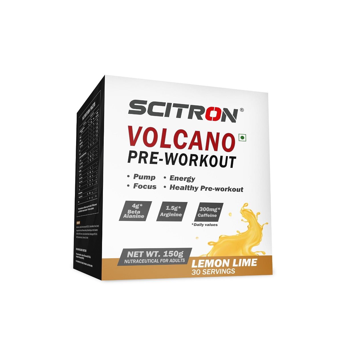 

Scitron Volcano Preworkout 150g Lemon Lime