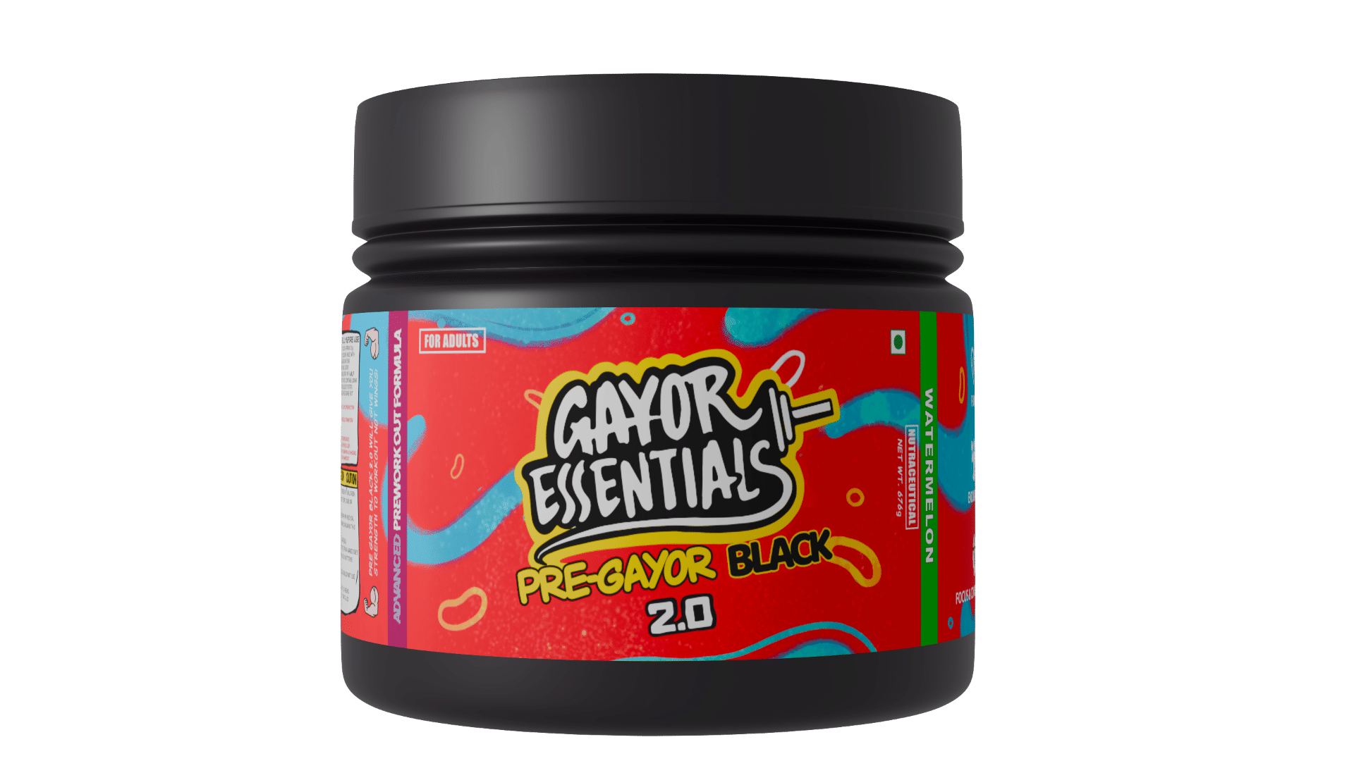 

Gayor Essentials Pre Gayor Black 2.0 Optimally Dosed Advanced Pre Workout 10 g Citrulline Malate 6 g Beta Alanine 300 mg Caffeine L-Theanine Energy...