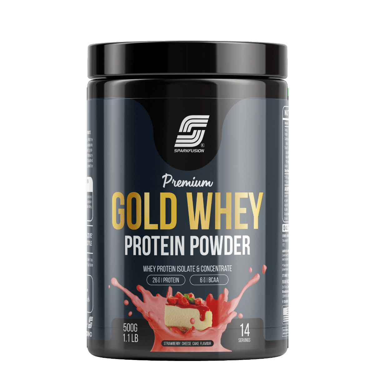 

Sparkfusion Premium Gold Whey Protein Isolate | 26g Protein,6g BCAA per Serving | Easy Mixing, Low Carbs, Easy Digesting | For Muscle Building & Re...
