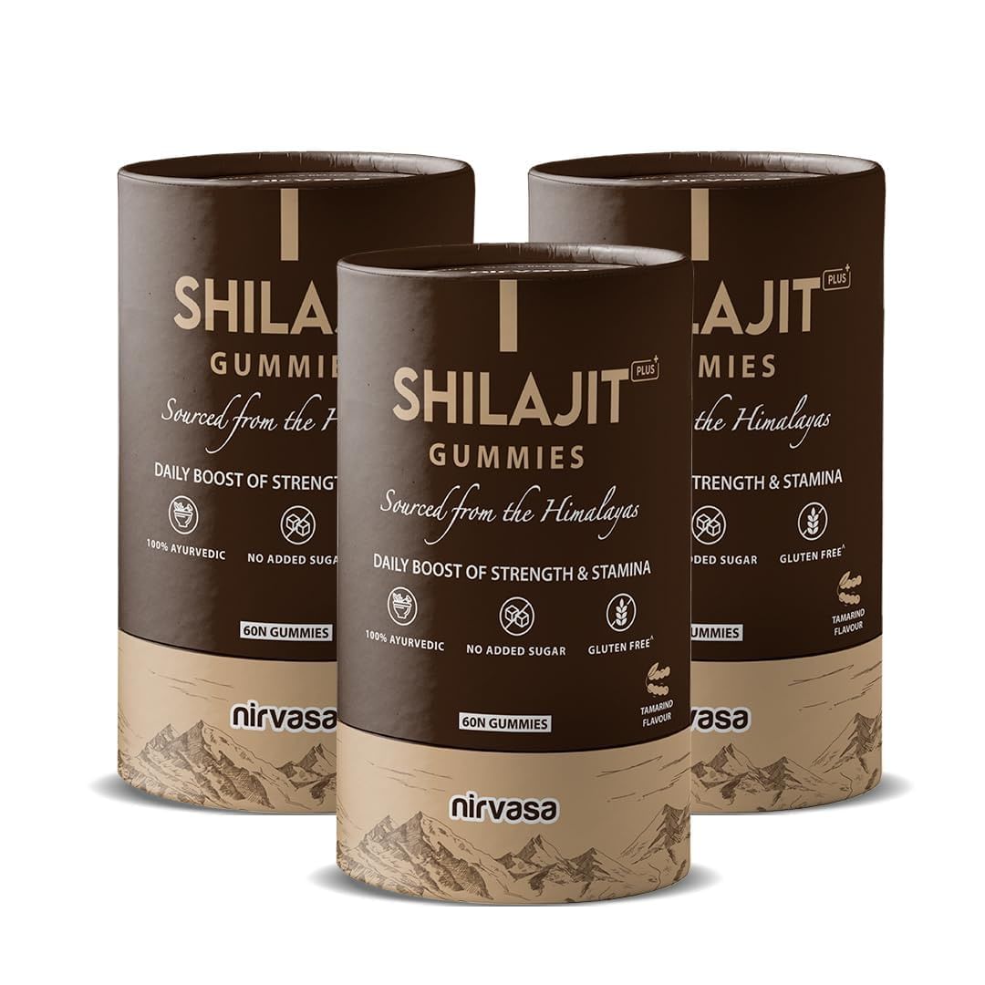 

Nirvasa Shilajit Plus Gummies (Pack of 3)