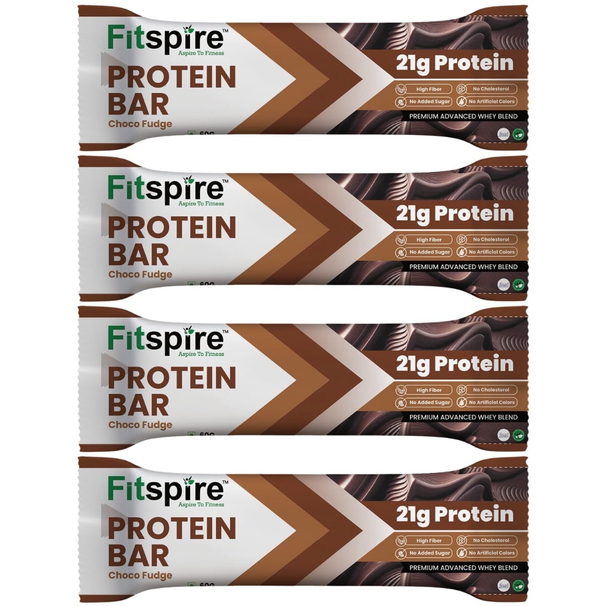 

Fitspire Protein Bar Choco Fudge-60G Pack Of 4