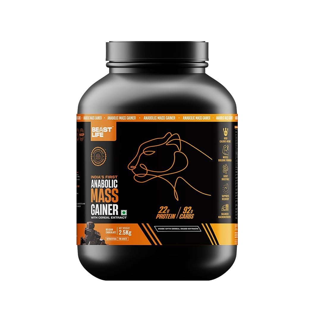 Beast Life Anabolic Mass Gainer (Belgian Chocolate) - 2.5kg