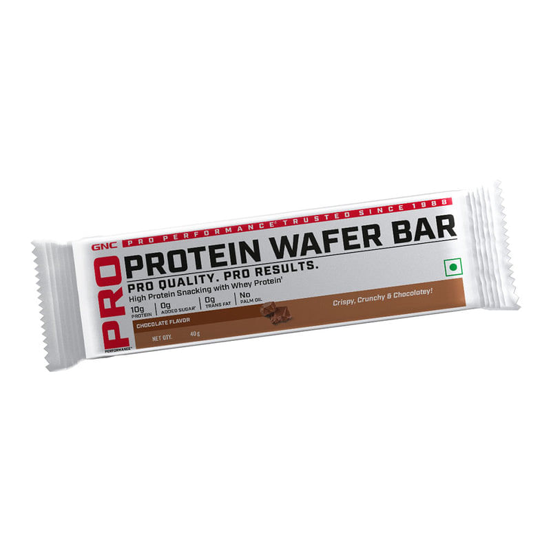 

GNC Protein Wafer Bar l Healthy & Tasty Protein Bites l 10g Pure Whey Protein Snack l High Protein Wafer Bars l Dreamy Chocolaty Flavor l 0 Trans F...