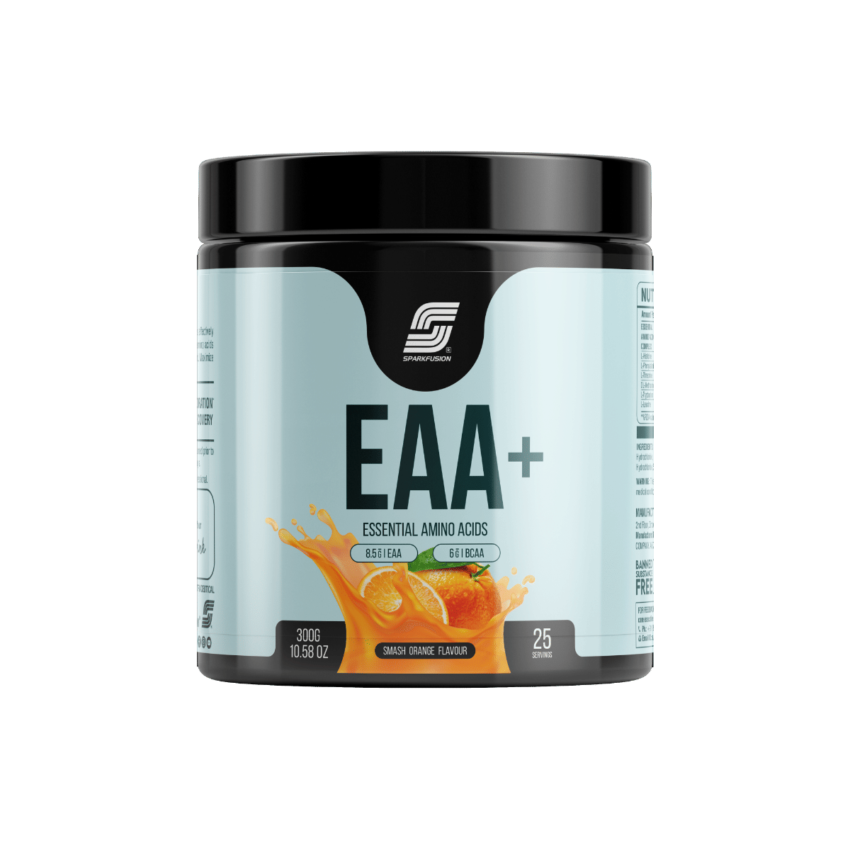 

Sparkfusion 8500 mg Eaa+ & 6000mg Bcaa (300 gm, 30 Servings) Essential Amino Acids | Pre/Intra Workout and Muscle Growth & Recovery | All 9 Essenti...