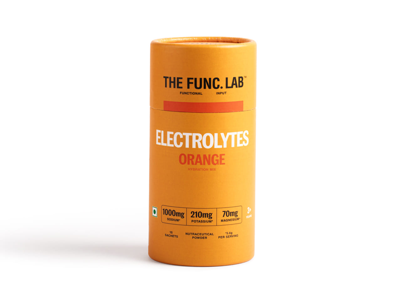 

The Func. Lab Daily Electrolytes - Orange | 15 Sachets | Instant Hydration Powder with Sodium, Potassium, Magnesium | Sugar-Free, No Preservatives ...