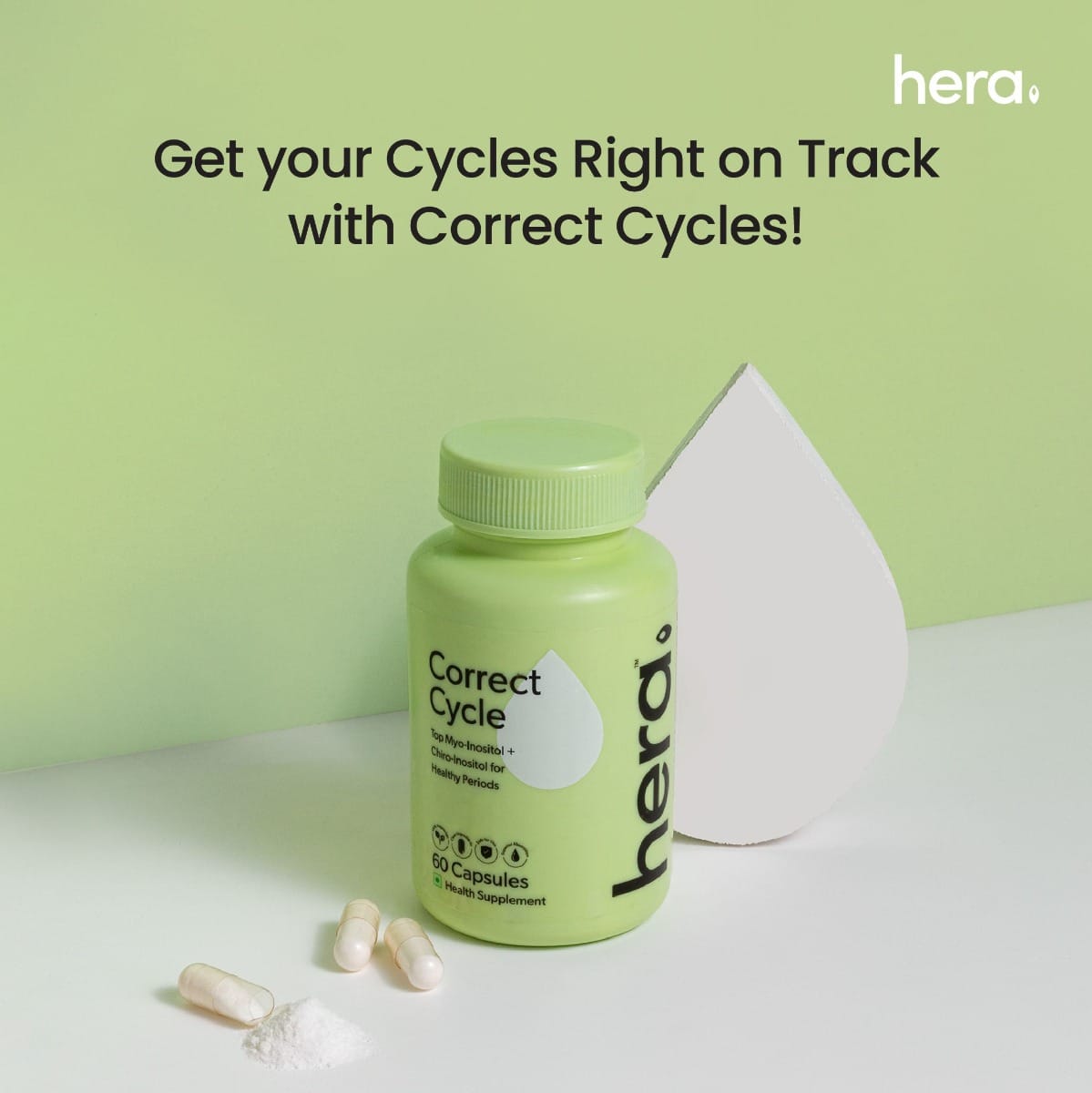 Hera Correct Cycle - Fertility and Regular Cycles - Myo-Inositol and D-Chiro-Inositol