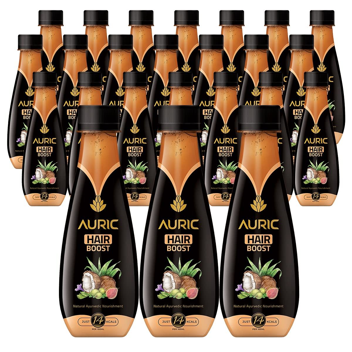 

Auric 24 Bottles of Auric Hair Care Drink liquid| Natural Ayurvedic Juice for Hair Fall | Recommended by 100,000 customers, celebrities & dermatolo...