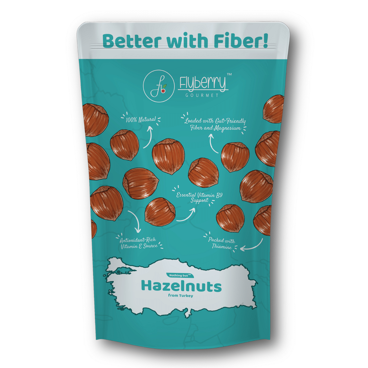 

Flyberry Gourmet Premium Turkish Hazelnut, 100g | 100% Natural | Rich in Fibre and Antioxidants