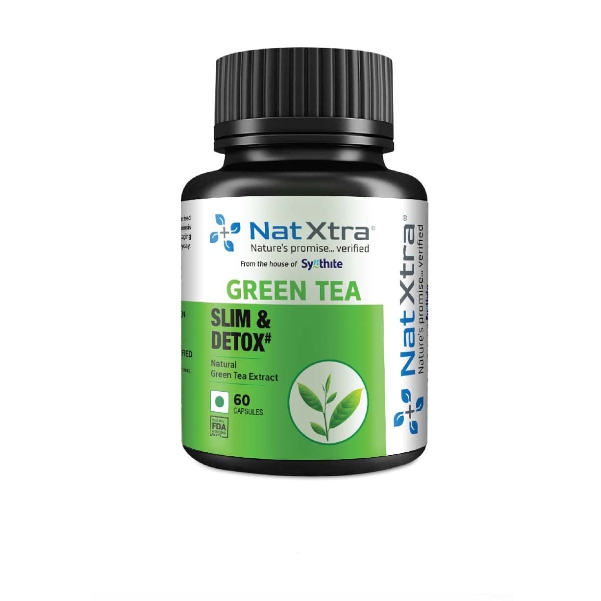 

Natxtra Green Tea | Detox & Weight Management | Fights Aging, Reduces Oxidative Stress & Promotes Fat Metabolism | 60 Veg Capsules