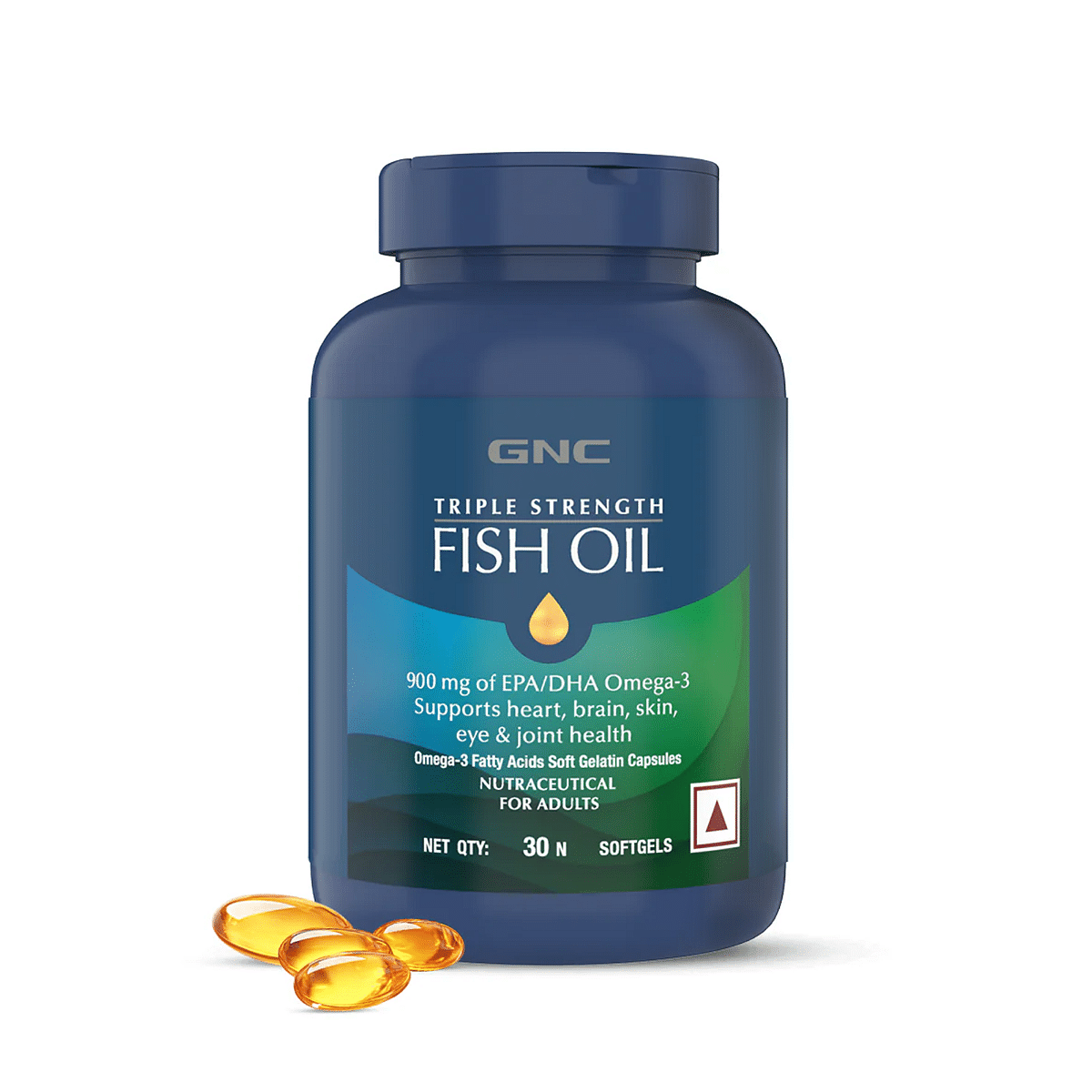 

GNC Triple Strength Fish Oil Omega 3 Capsules for Men & Women | 900mg EPA & DHA | Improves Memory | Protects Vision | No Fishy Aftertaste | Support...
