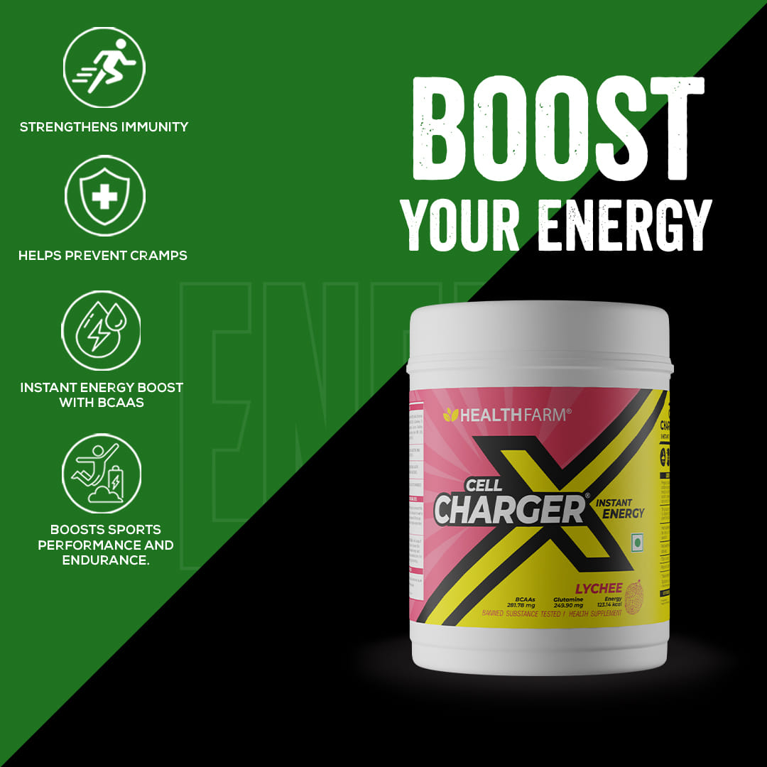 Healthfarm Cell Charger Instant Energy Drink 1kg lychee