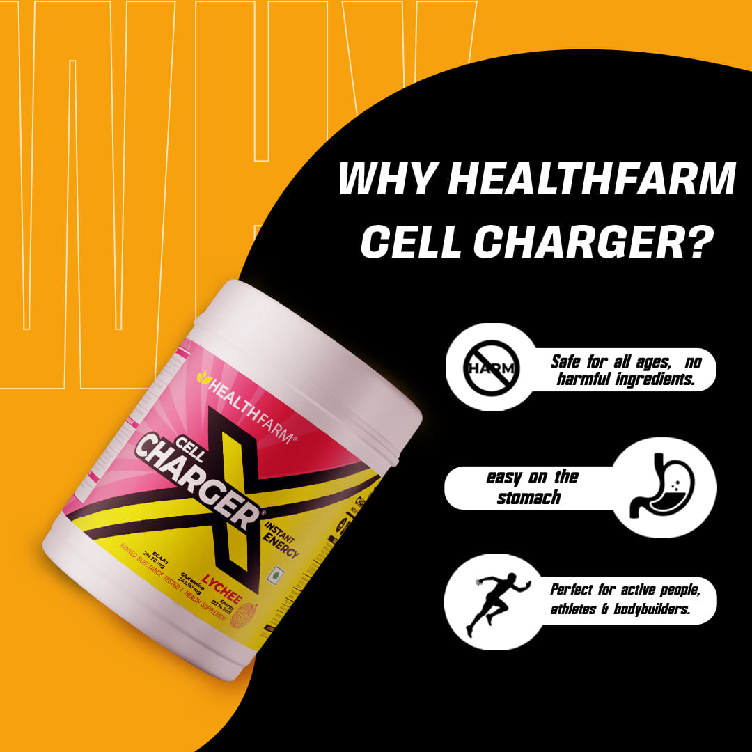 Healthfarm Cell Charger Instant Energy Drink 1kg lychee
