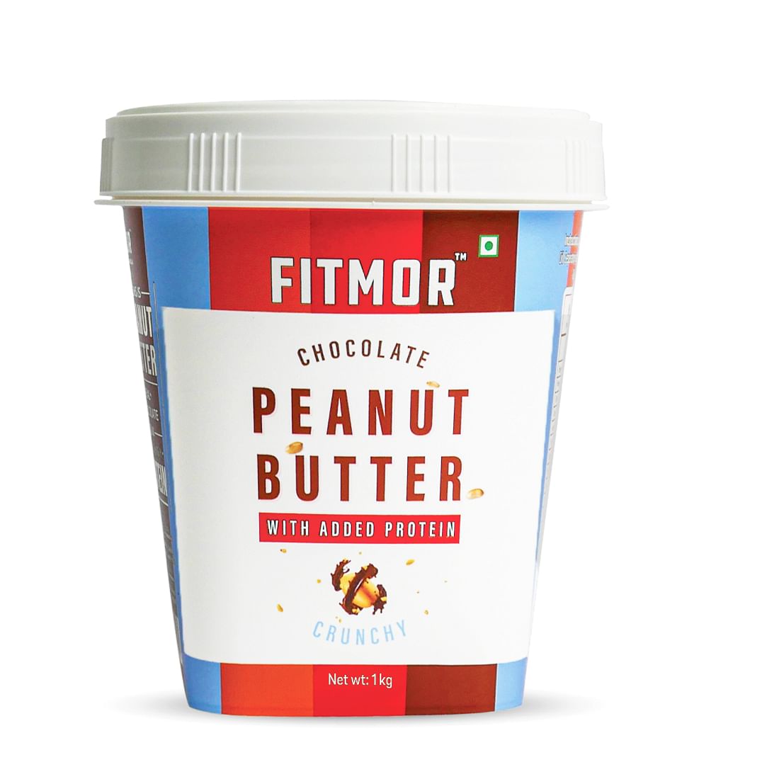 

FITMOR Peanut Butter CHOCOLATE CRUNCHY - 1kg | Healthy | Super High Protein | No Preservatives | Vegan | Premium Peanuts and Rich Chocolate - with ...