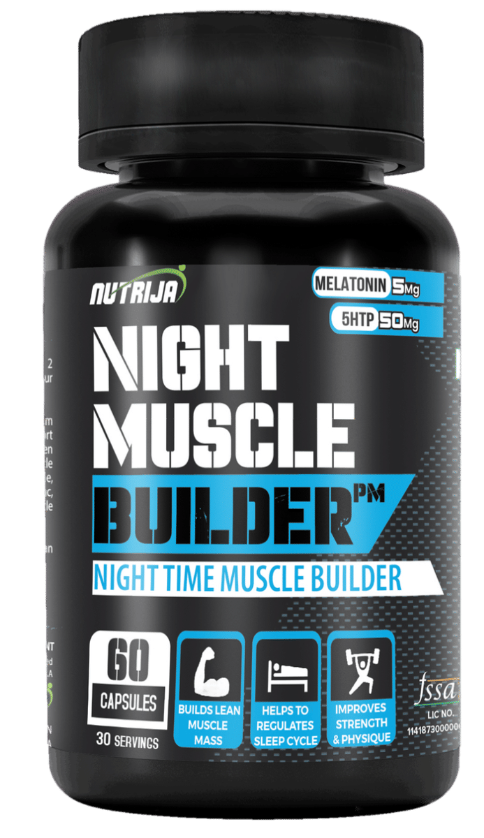 NutriJa Night Muscle Builder | Post Workout Recovery & Sleep Aid | Night Time Muscle Builder Supplement with Melatonin, ZMA, Tongkat Ali-image-11