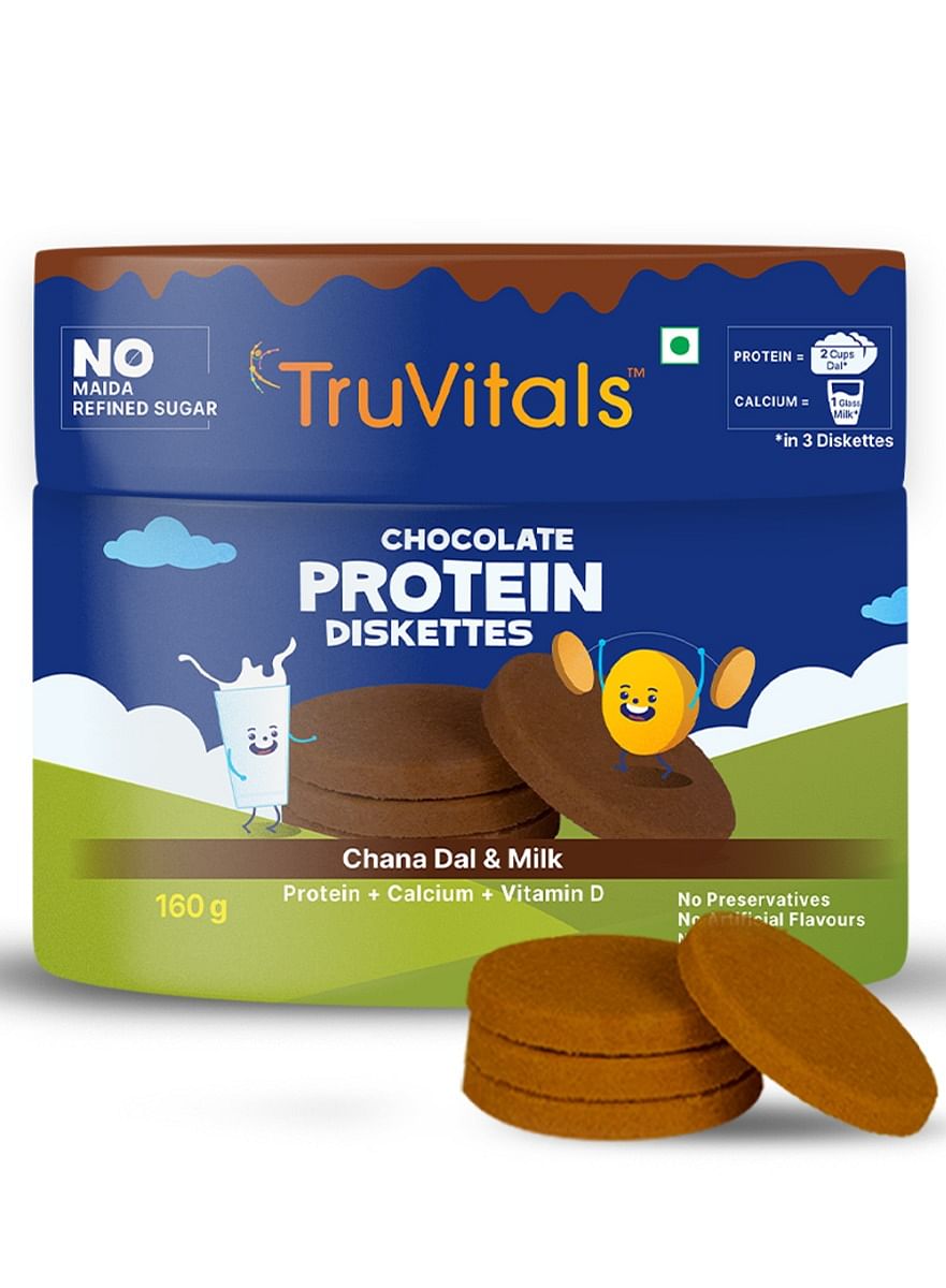 

TruVitals Chocolate Protein Diskttes with Calcium and Vitamin D- Pack of 1