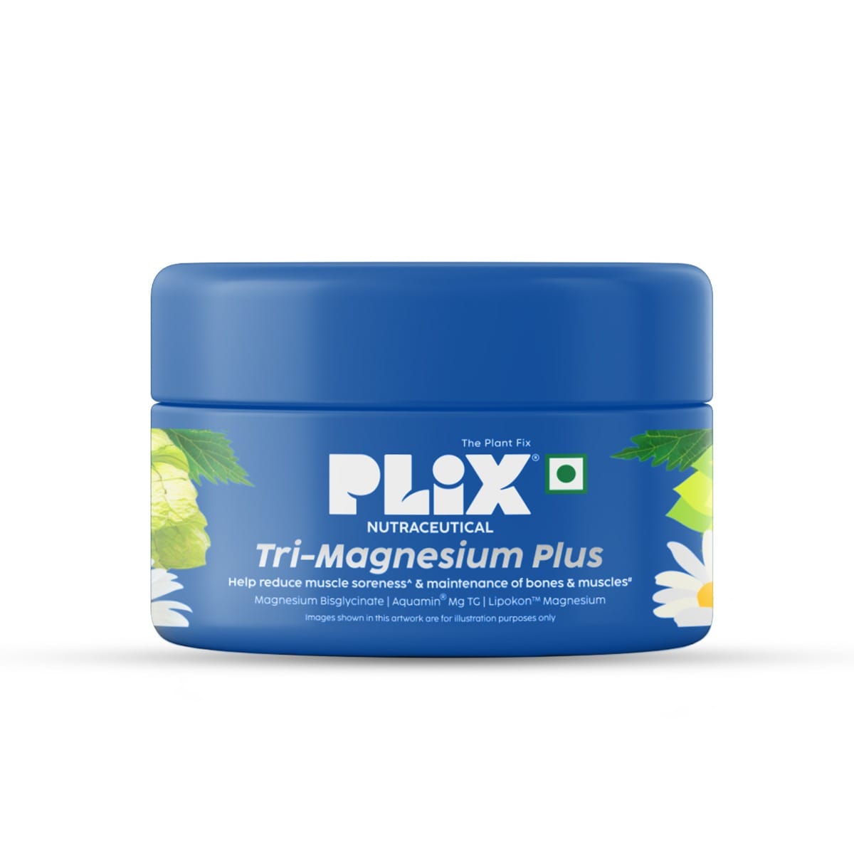 PLIX THE PLANT FIX Tri-Magnesium Plus Tablets With 1600mg Triple Magnesium Complex with Chamomile Extract | Helps in reduce muscle soreness & supports sleep | 60 Tablets-picture-12