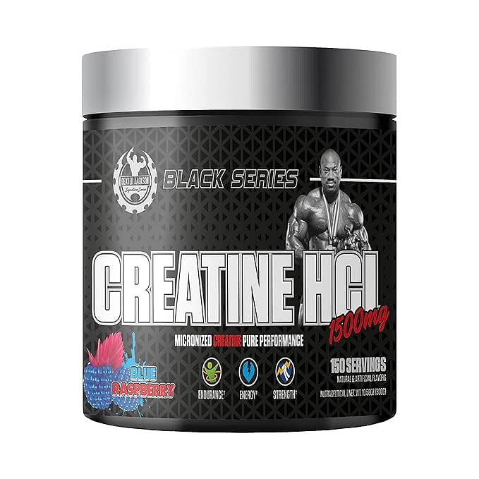 

Dexter Jackson Black Series Creatine HCL |Blue Raspberry Flavor | 150 Servings,300 gm