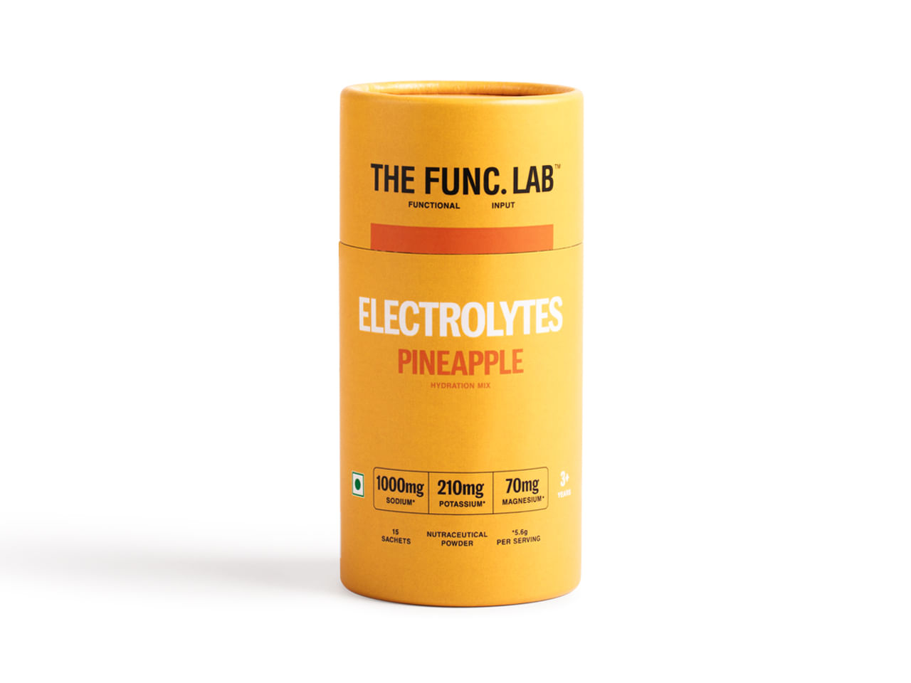 

The Func. Lab Daily Electrolytes - Pineapple | 15 Sachets | Instant Hydration Powder with Sodium, Potassium, Magnesium | Sugar-Free, No Preservativ...