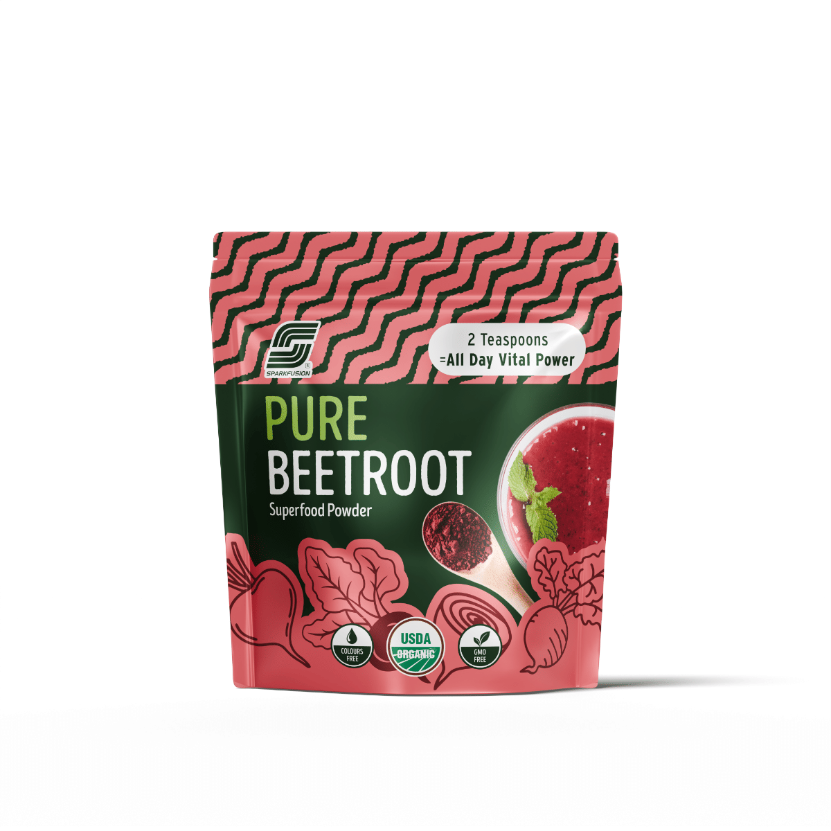 

Sparkfusion Pure Beet Root Powder | Organic Natural Pre-Workout for Smoothie & Energy Boost | Vegan, Gluten-Free, Beet Root Supplement | for Men & ...