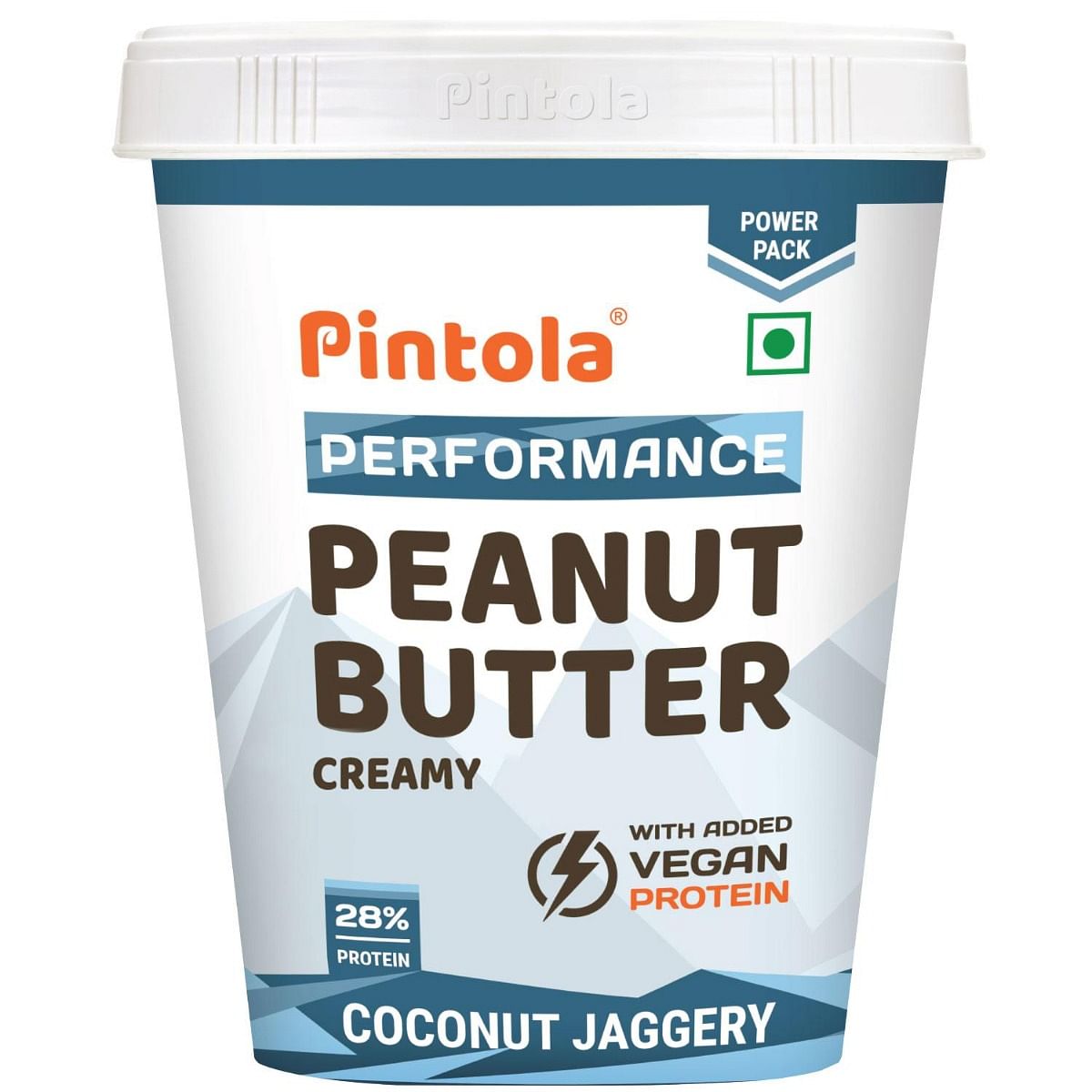 

Pintola Coconut Jaggery Performance Series Peanut Butter (Creamy) - 1kg | Vegan Protein | 28% Protein | High Protein & Fiber