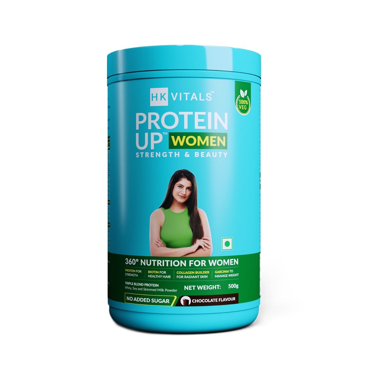 HealthKart HK Vitals ProteinUp Women, Vegetarian Protein with Soy, Whey ...