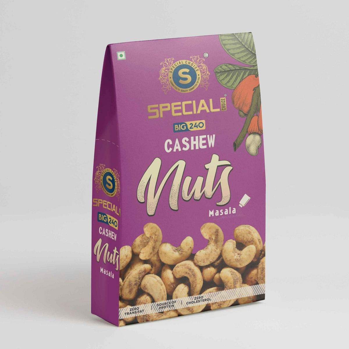 

Special Choice Cashew Nuts Roasted n Masala Premium Vacuum Pack 250g x 3