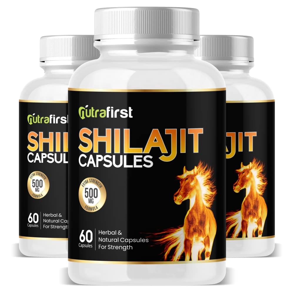 

NutraFirst Shilajit Capsule, 3B (3 x 60 Capsules)