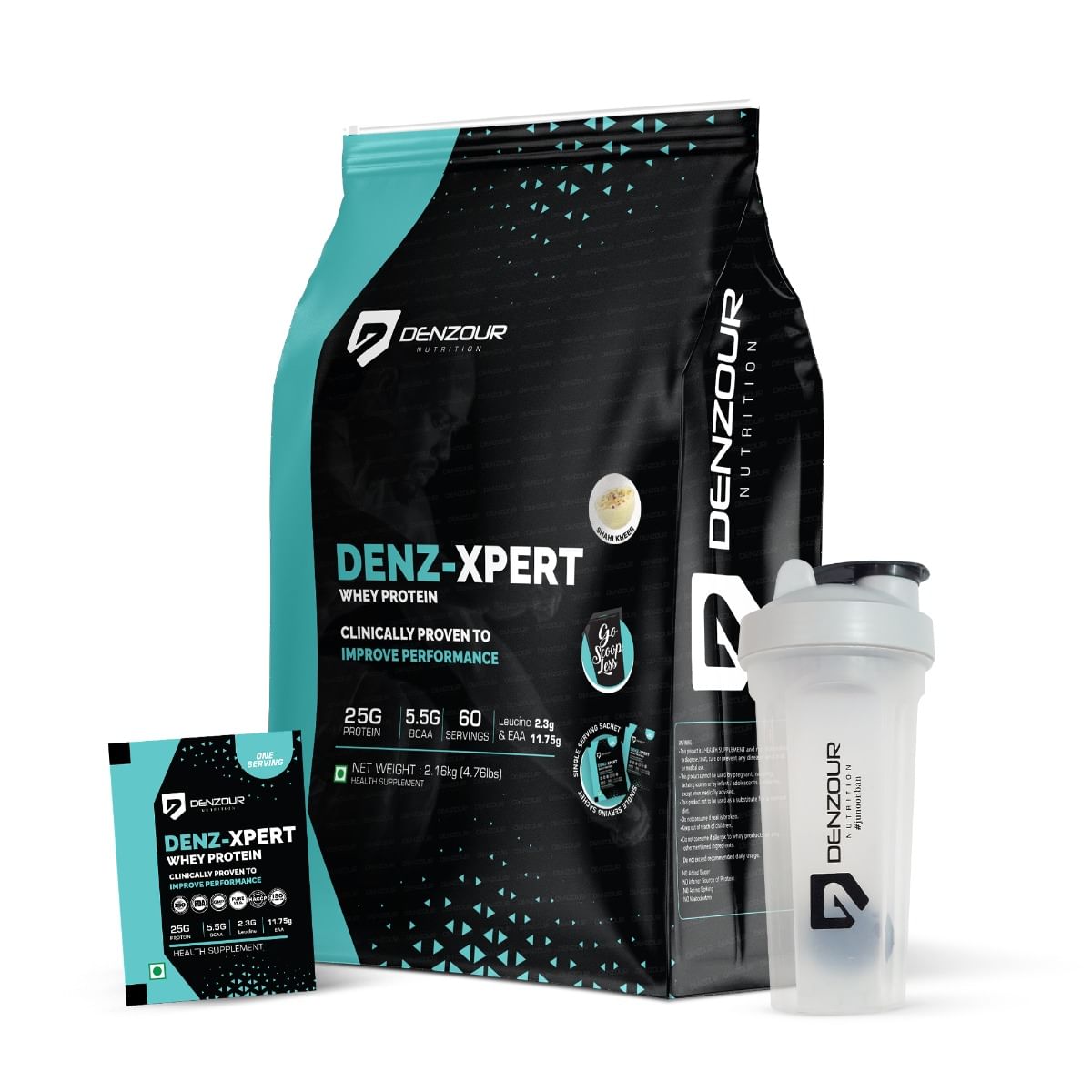 

DENZOUR NUTRITION Denz-Xpert Whey Protein with Shaker | 25g Protein, 5.5g BCAA | Fast Absorbing & Easy Digestion | Supports Muscle Recovery, Growth...
