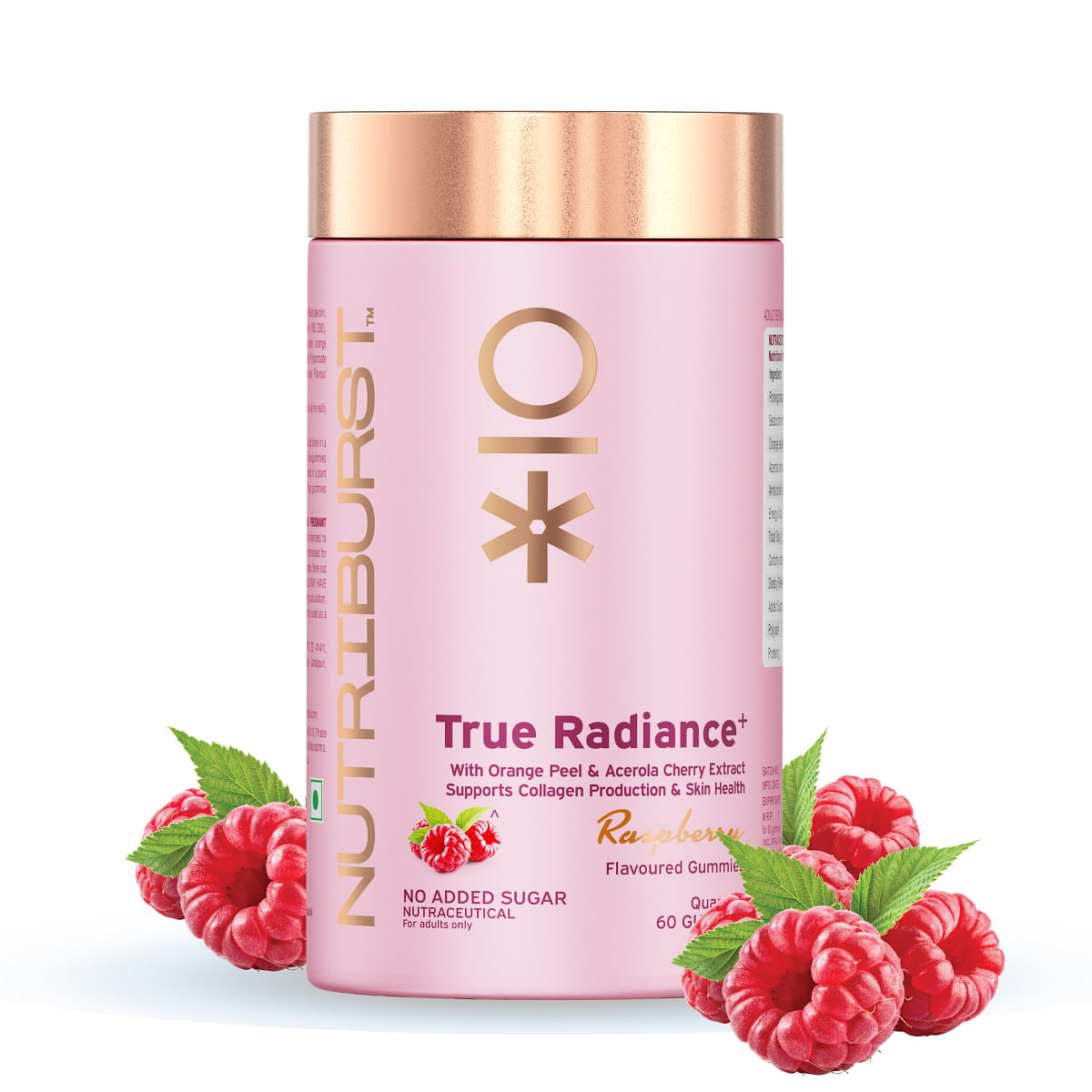 

Nutriburst True Radiance Gummies for Collagen Improvement Raspberry Flavour Collagen Gummies with Orange Peel Acerola Cherry & Sea Buckthorn, No Ad...