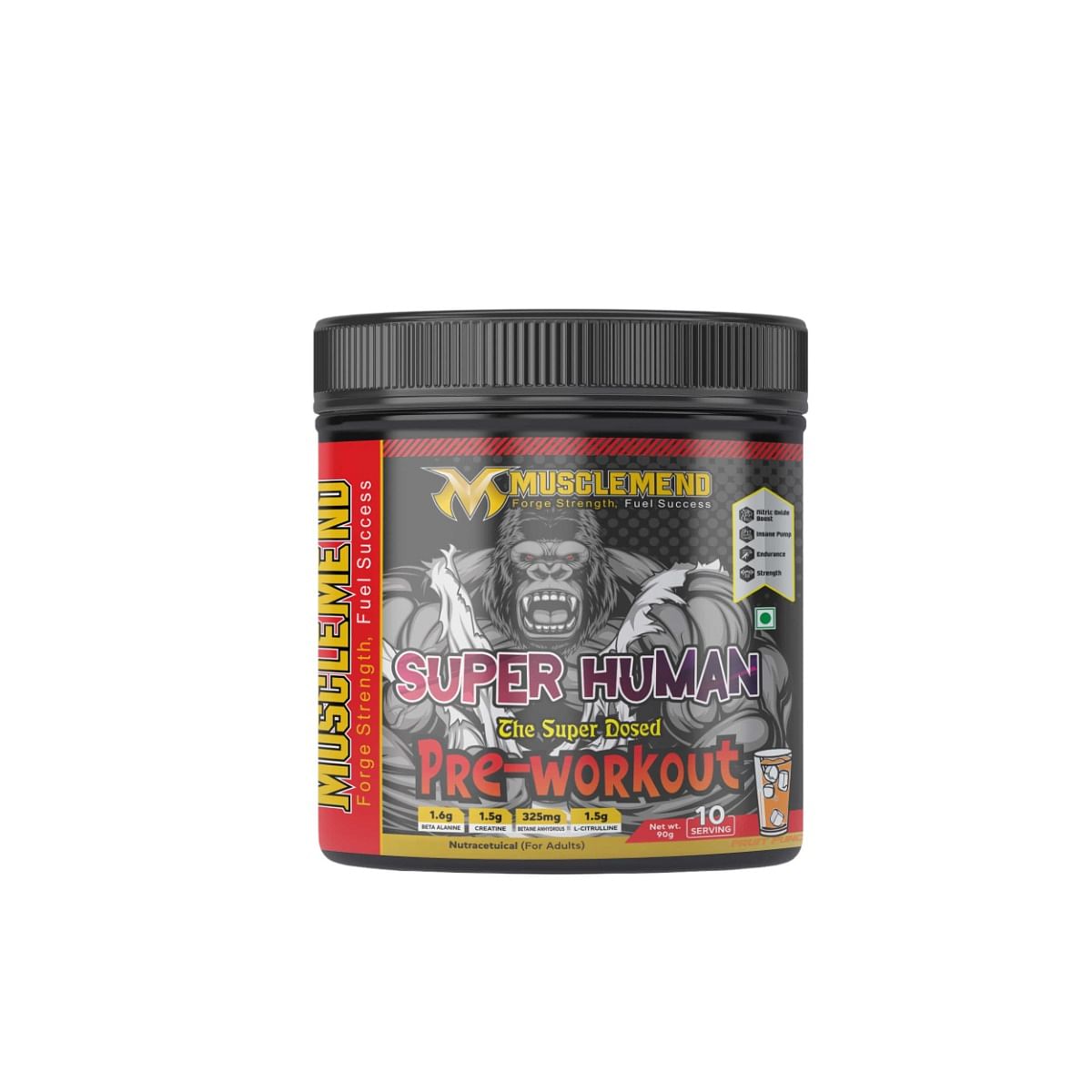 

MUSCLEMEND PRE WORKOUT – High-Potency Formula (Fruit Punch) 90g