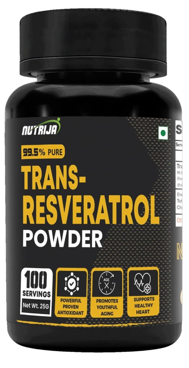 NutriJa Trans Resveratrol Powder - 99.5% Pure Micronized & Highly Bioavailable Supplement | Slow down Aging, Proven Powerful Anti-Oxidant | Improves Metabolism & Heart health-image-26