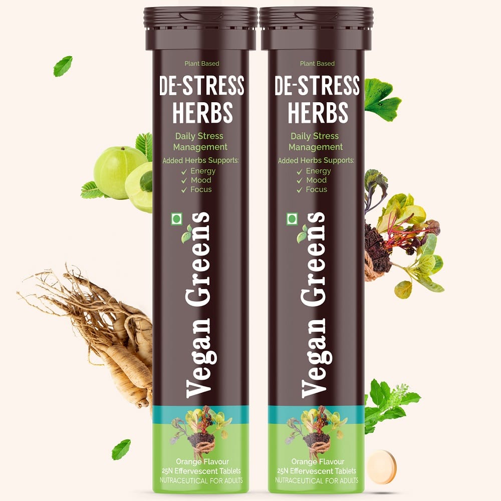 

Vegan Greens Plant Based DE-STRESS Ayurvedic Natural Herbs. Daily Stress Manamenent. For Energy, Mood, Focus, Calmess & Anxiety Control. Rejuvenate...