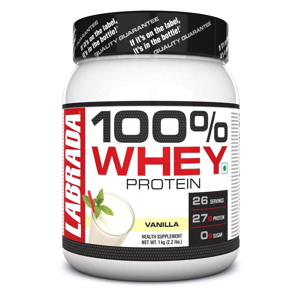 

Labrada 100% Whey Protein, Vanilla, 2.2 lbs -(1 kg)