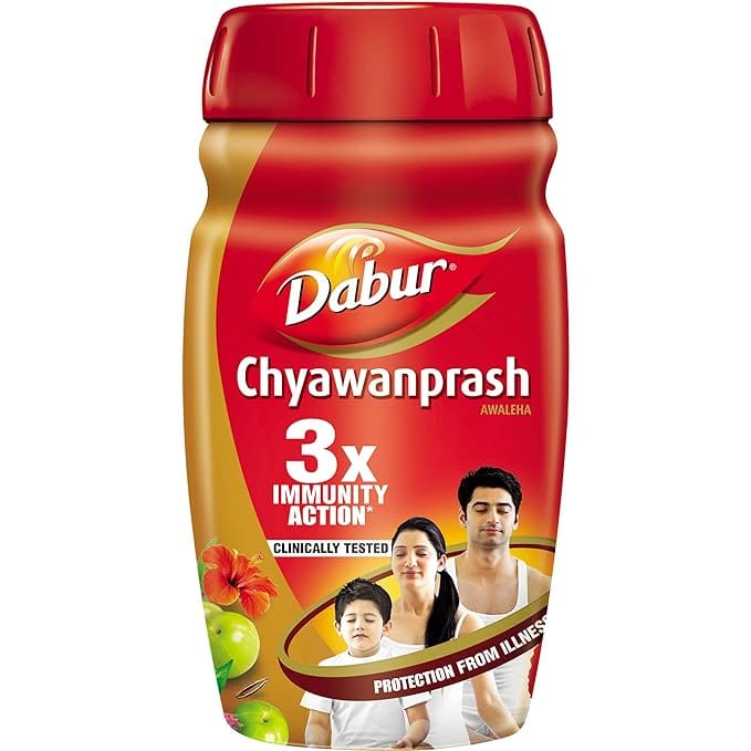 Dabur Chyawanprash | 3X Immunity Action | With 40+ Ayurvedic Herbs | Helps Build Strength and Stamina | Builds Health