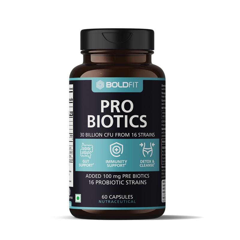 Boldfit Probiotics Gut Health Supplement 30 Billion CFU For Men & Women with 16 Strains & Prebiotics - Supports Digestion, Immunity Support, Detox & Cleanse White-picture-2