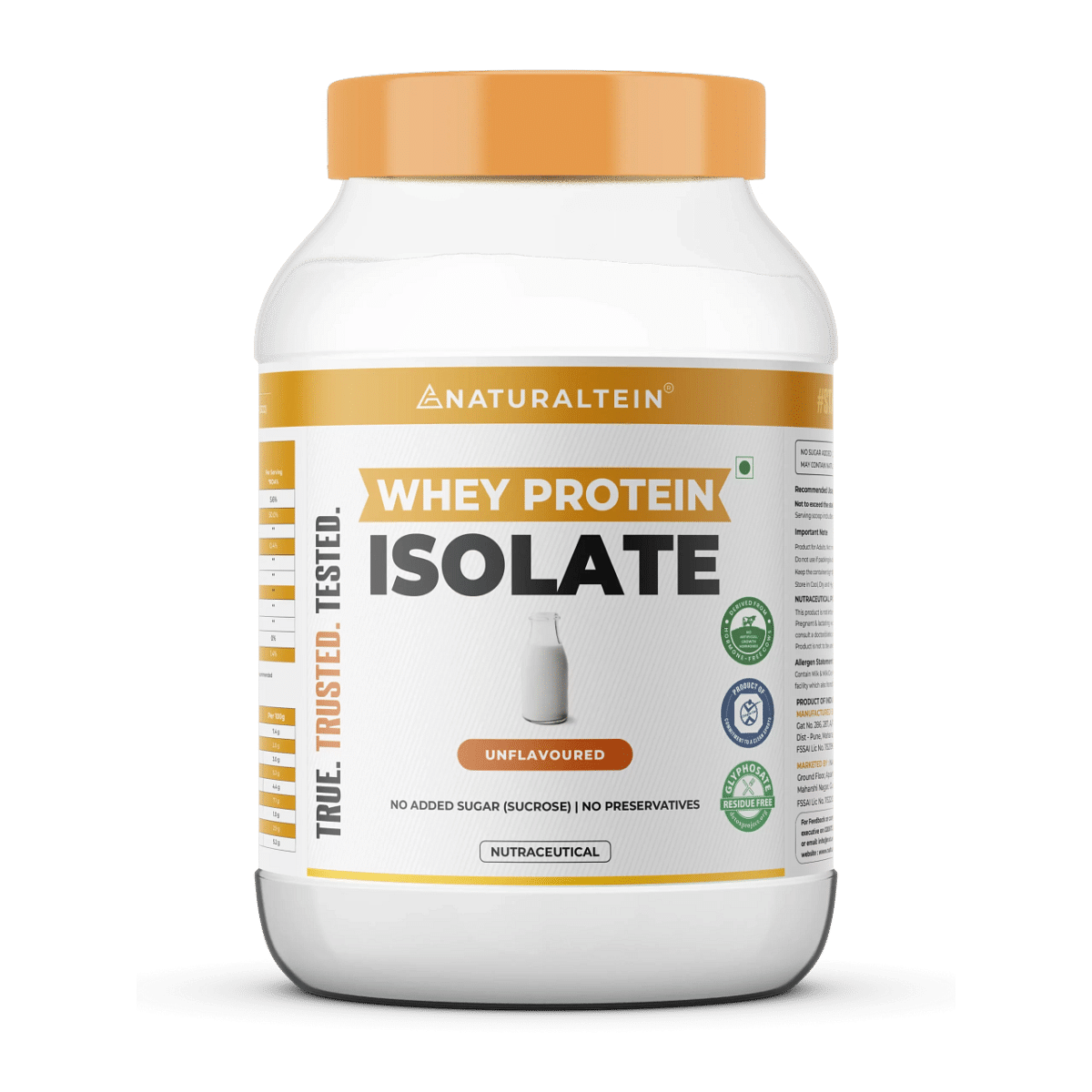 

NATURALTEIN Whey Protein Isolate Unflavoured - 1 kg