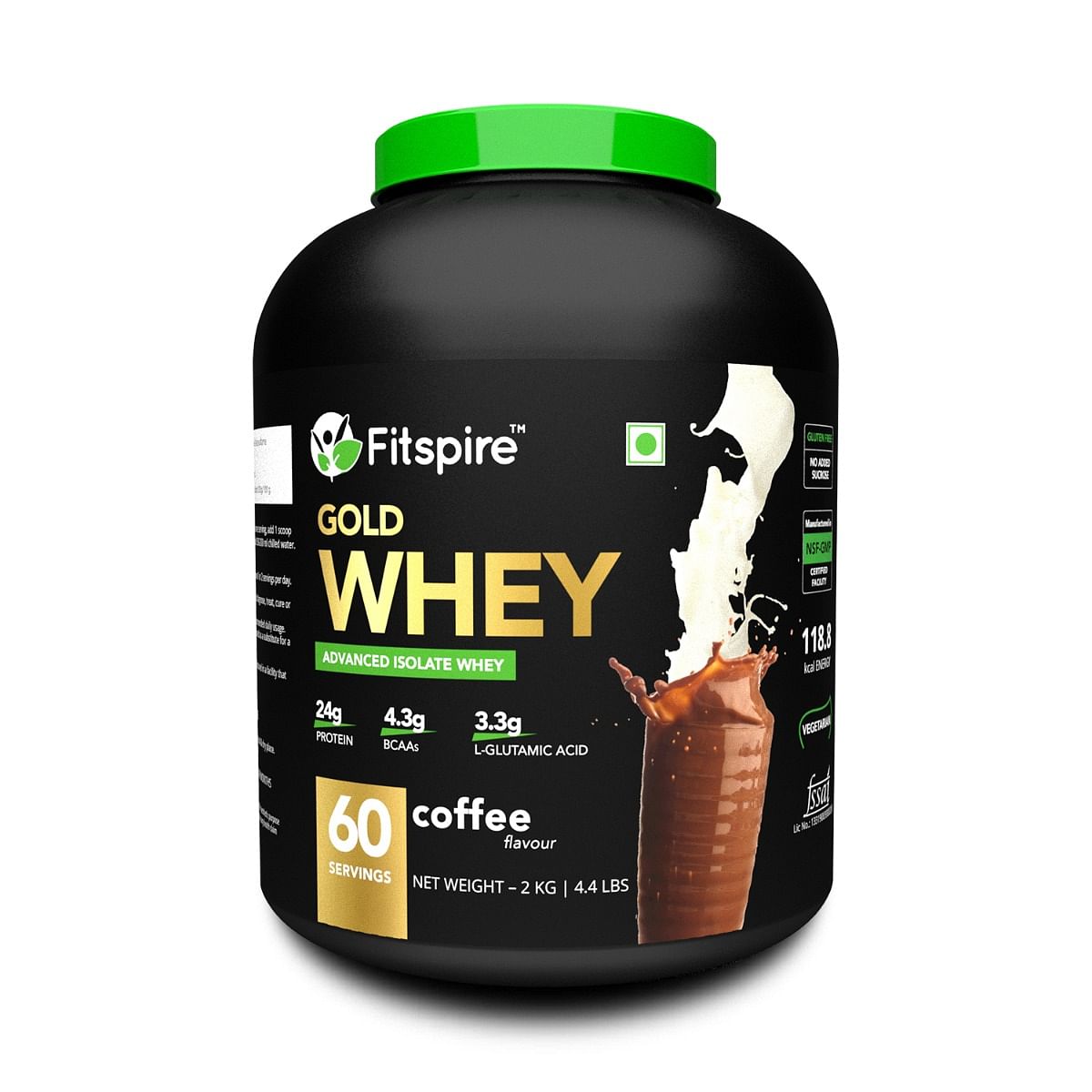 

Fitspire Advanced Isolate Gold Whey Protein - Coffee - 2 kg