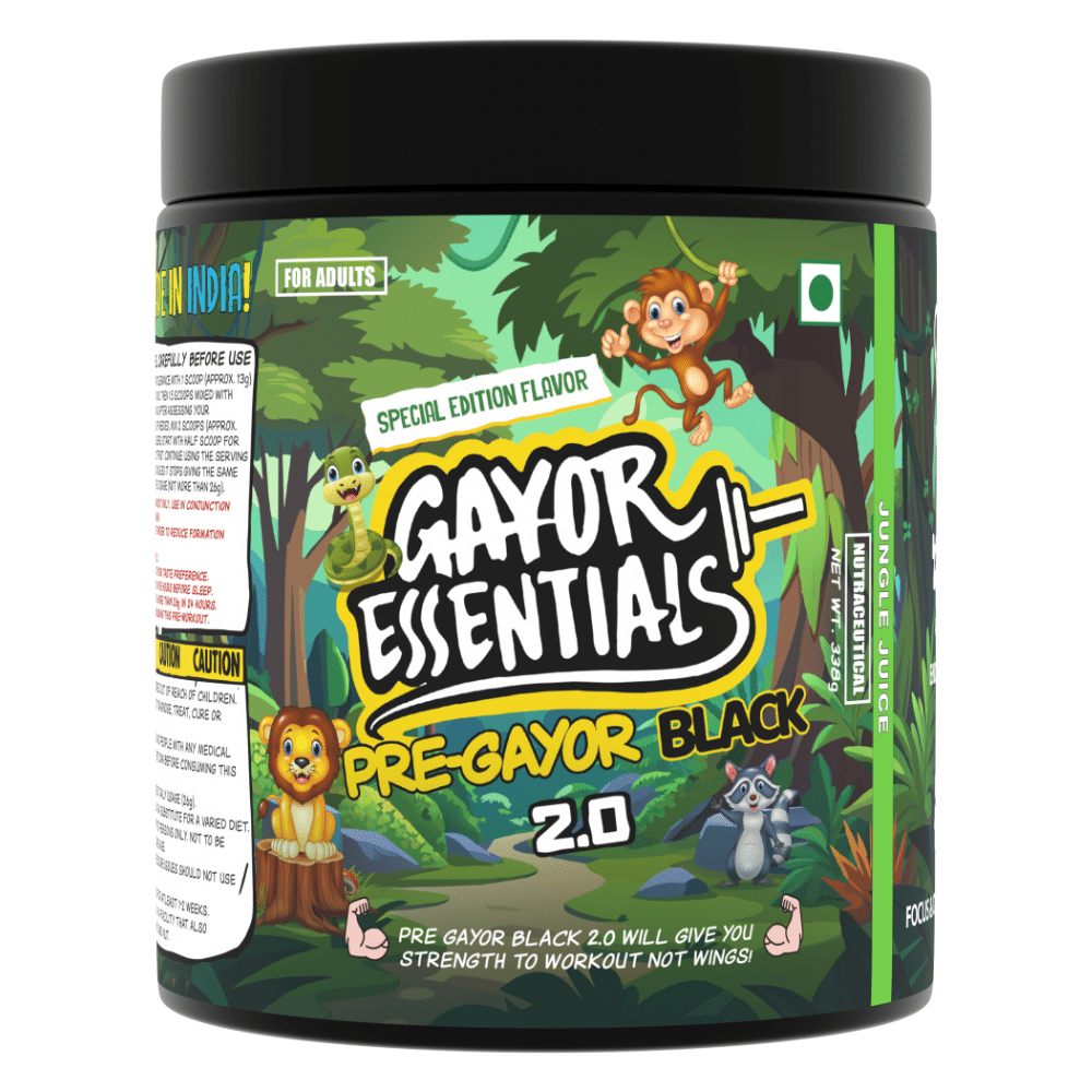 

Gayor Essentials Pre Gayor Black 2.0 Optimally Dosed Advanced Pre Workout 10 g Citrulline Malate 6 g Beta Alanine 300 mg Caffeine L-Theanine Energy...