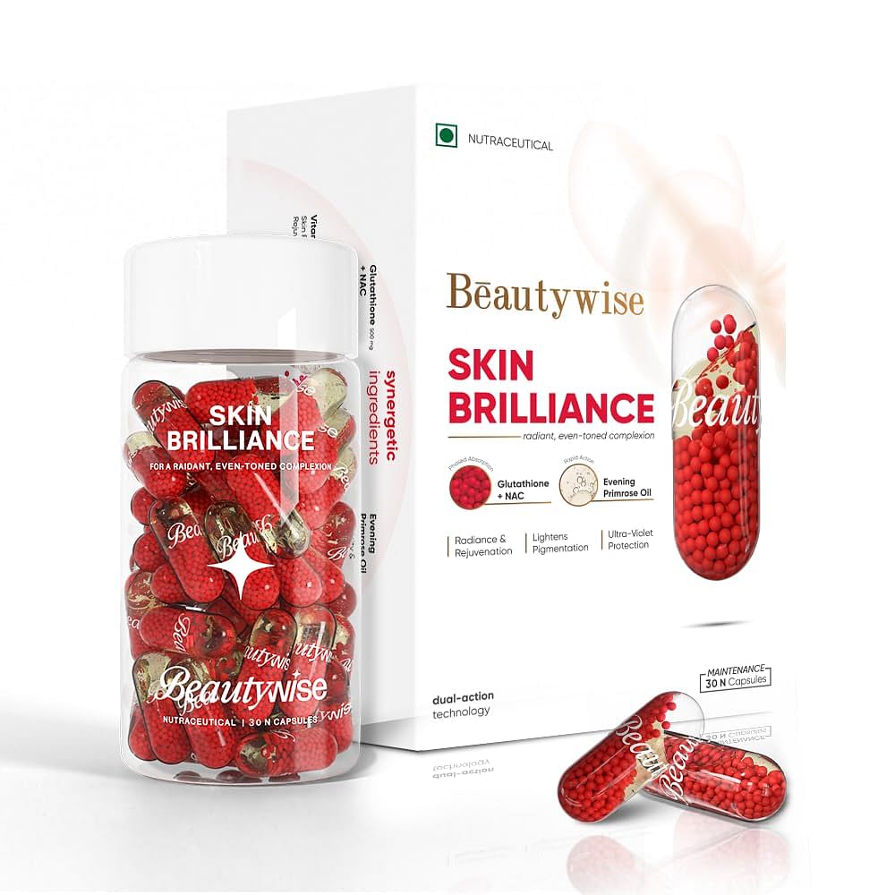 

Beautywise Dual Action Skin Brilliance 250mg Glutathione Capsules (30 capsules)