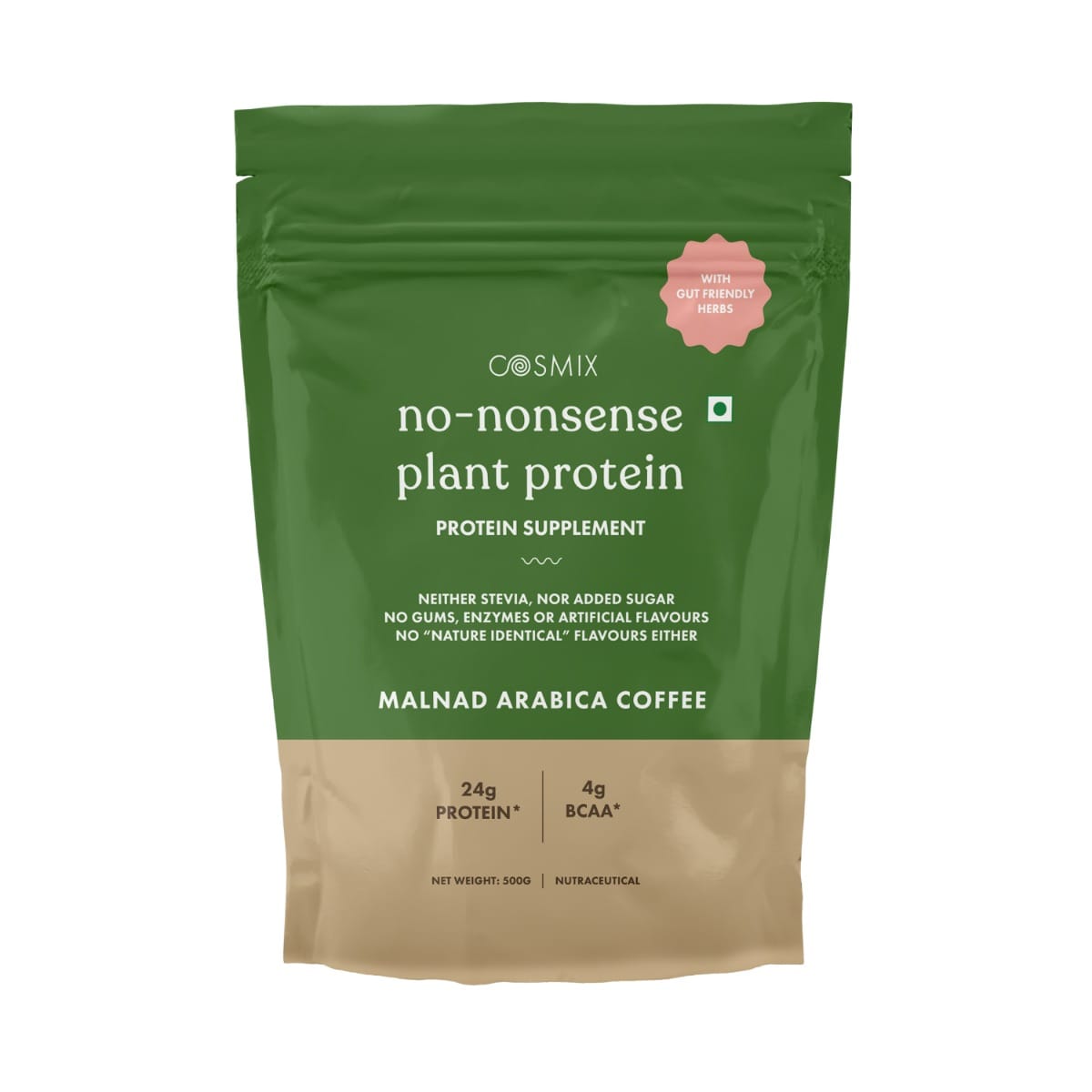 

Cosmix No-Nonsense Plant Protein - MALNAD ARABICA COFFEE 500g