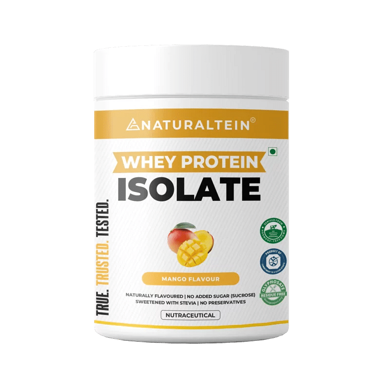 

NATURALTEIN Whey Protein Isolate Mango - 300 gms