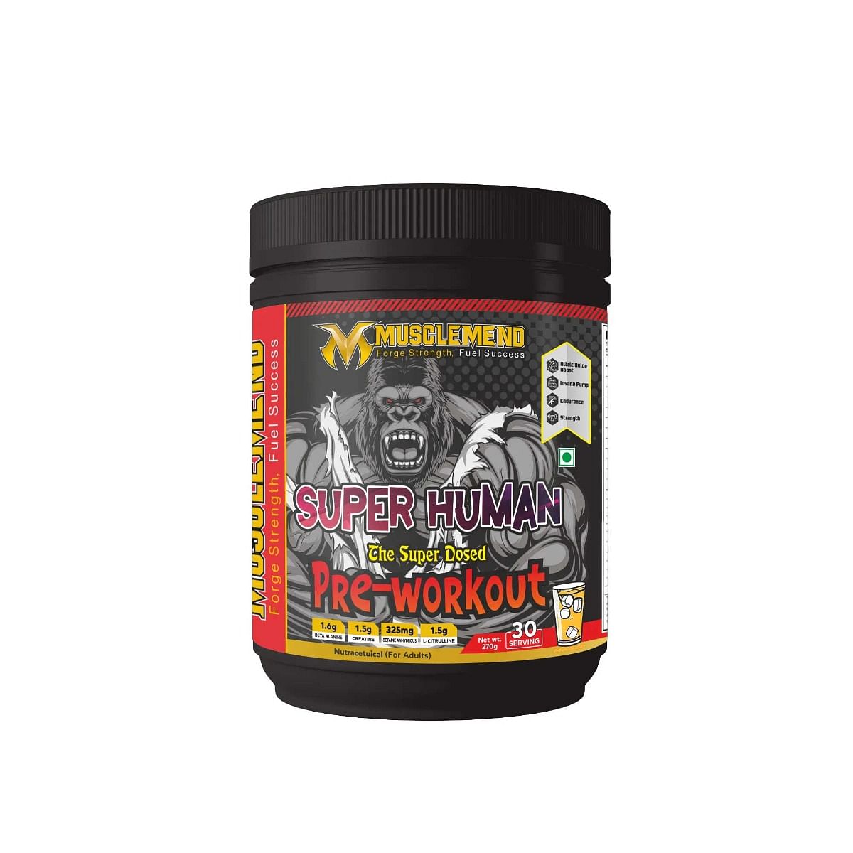 

MUSCLEMEND PRE WORKOUT – High-Potency Formula (Mango) 270g