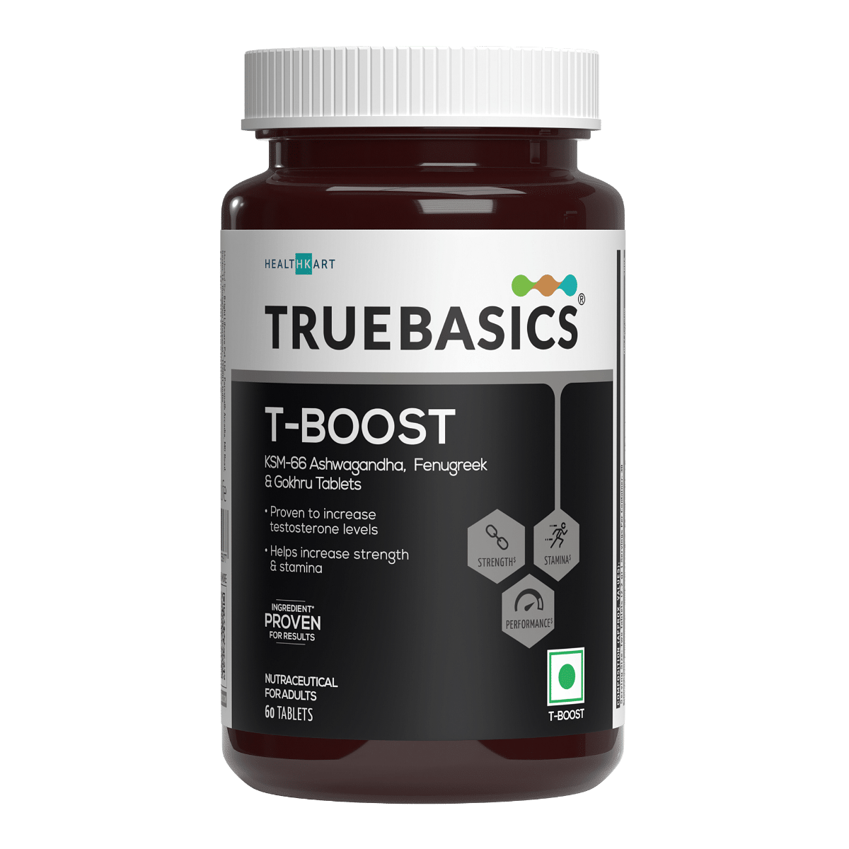 TrueBasics T-Boost, Testosterone Supplement for Men|With KSM 66 Ashwagandha, Safed Musli, Gokshura, & Ginseng | For Energy, Stamina & Muscle Strength-picture-11