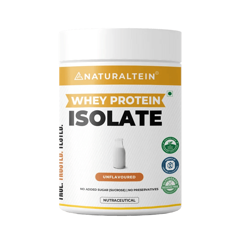 

NATURALTEIN Whey Protein Isolate Unflavoured - 300 gms