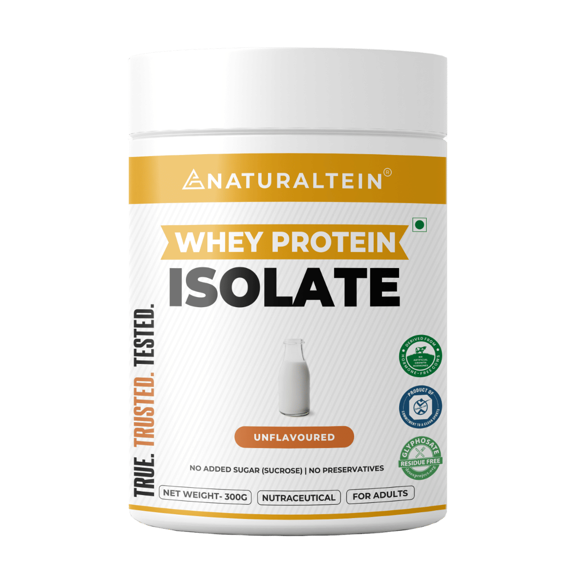 

NATURALTEIN Whey Protein Isolate Unflavoured - 300 gms