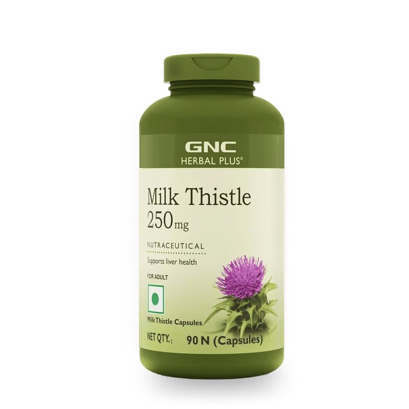 

GNC Herbal Plus Milk Thistle | Removes Liver Toxins | Protects Liver Health | Detox Supplement for Men & Women | Promotes Proper Fat Digestion | Fo...