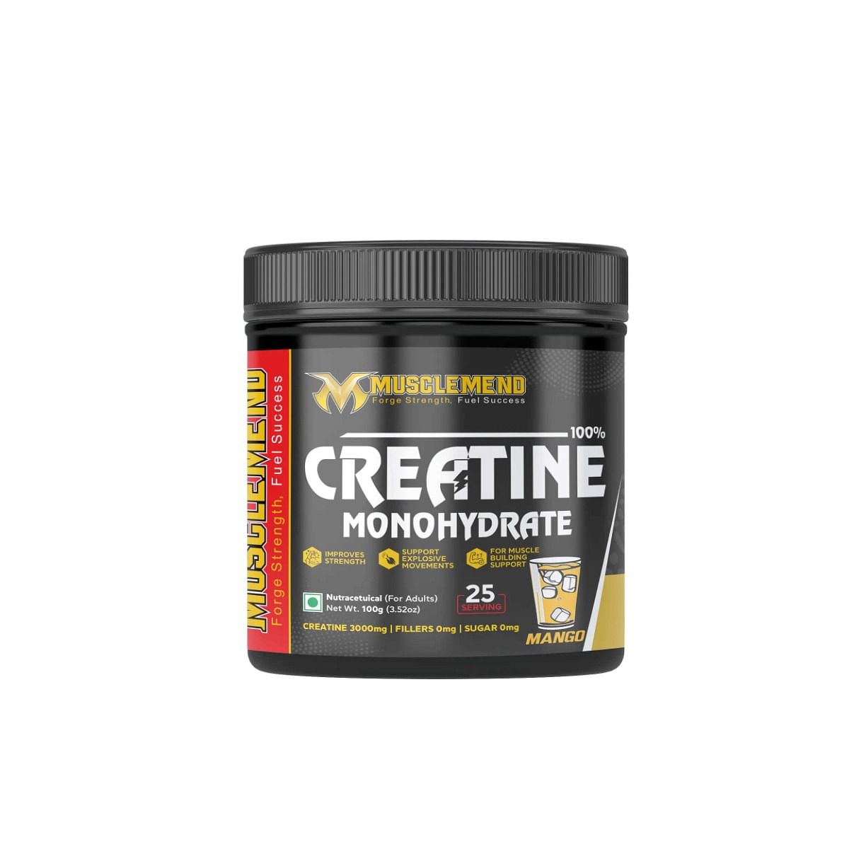 

MUSCLEMEND 100% Creatine Monohydrate Powder (Mango) 100g