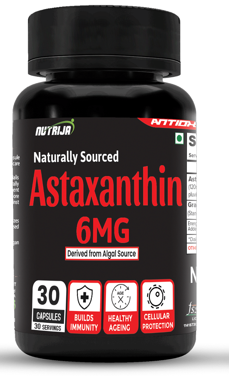 

NutriJa Astaxanthin 6mg Capsules – Naturally Sourced from Algae, Antioxidant Supplement | Supports Cardiovascular Health, Support Healthy Ageing. (...