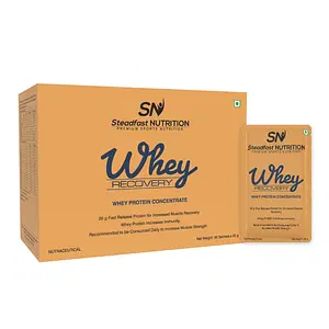Steadfast Nutrition Whey | Raw Whey Protein | Unflavoured Whey Protein Concentrate | 20g fast release Whey protein for muscle recovery, growth and immunity | Lab Tested